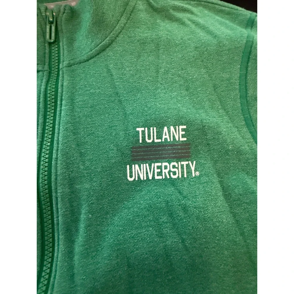 Under Armour Tulane University ColdGear Full Zip Track Jacket Green XL Mens
